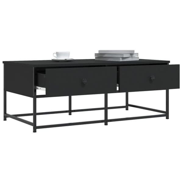 Maison Exclusive - Sort sofabord 100x51x40 cm ingeniørtræ