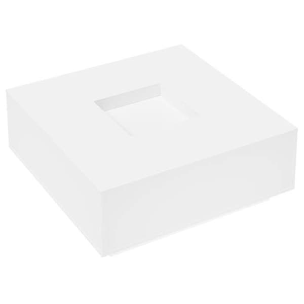 Maison Exclusive - Låg bord vit 100x100x40 cm ingenjörsträ