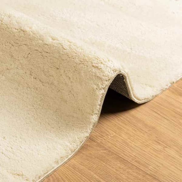 Indendørs tæppe - EKSKLUSIV HUS - HUARTE - Creme - 100% Polyester - 18 mm hår, maskinvaskbart Grädde