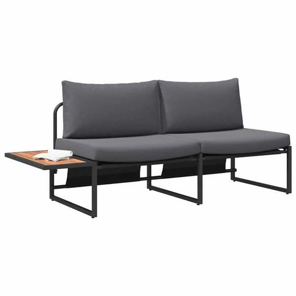Havemøbel - EKSKLUSIV HUS - 200,5x70x85,5 cm - Antracit - Stål - 2 pladser antracit