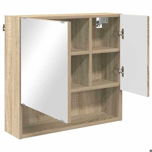 Maison Exclusive - Spejlskab Egetræ Sonoma 59 x 17 x 55 cm Ingeniørtræ