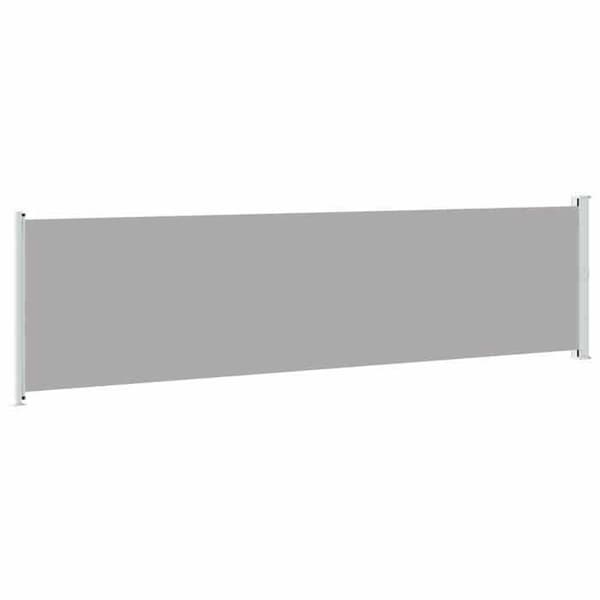 Maison Exclusive - Retractable sidokappa för patio 614x160 cm grå
