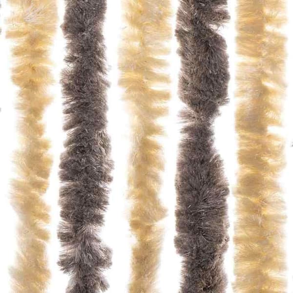 Maison Exclusive - Mørkebrun og beige fluenet 100x220 cm chenille