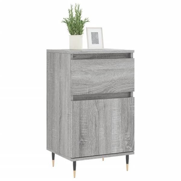 Maison Exclusive - Buffeter 2 stk sonoma grå 40x35x70 cm ingeniørtræ