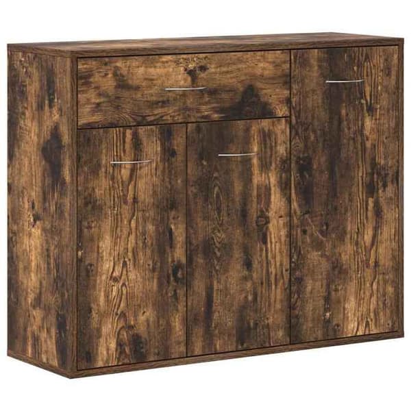 Maison Exclusive - Buffet Røget Eg 88x30x70 cm Ingeniørtræ