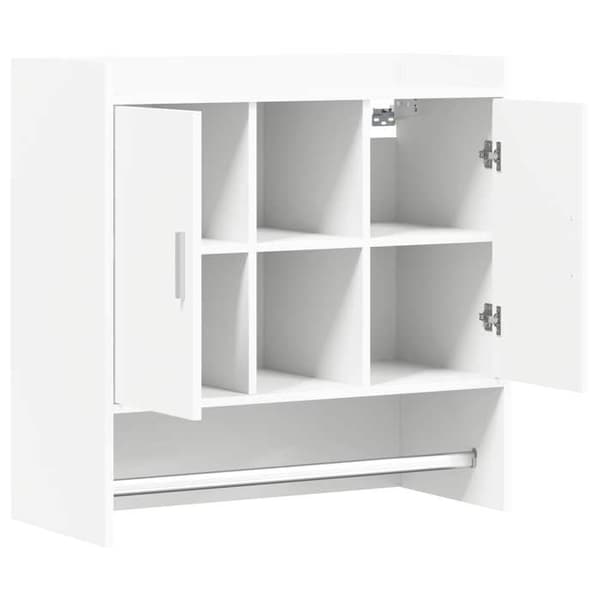Maison Exclusive - Väggmonterad Hylla Vit 80 x 36 x 80 cm