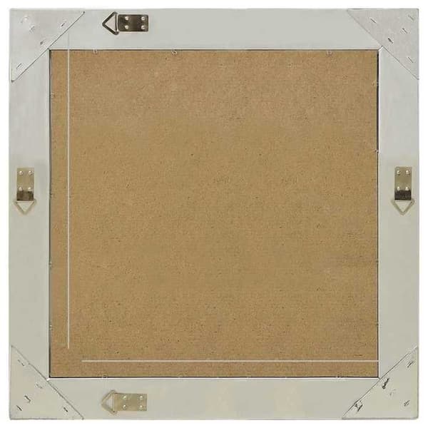 Maison Exclusive - Barockstil väggspegel 60x60 cm Silverfärgad