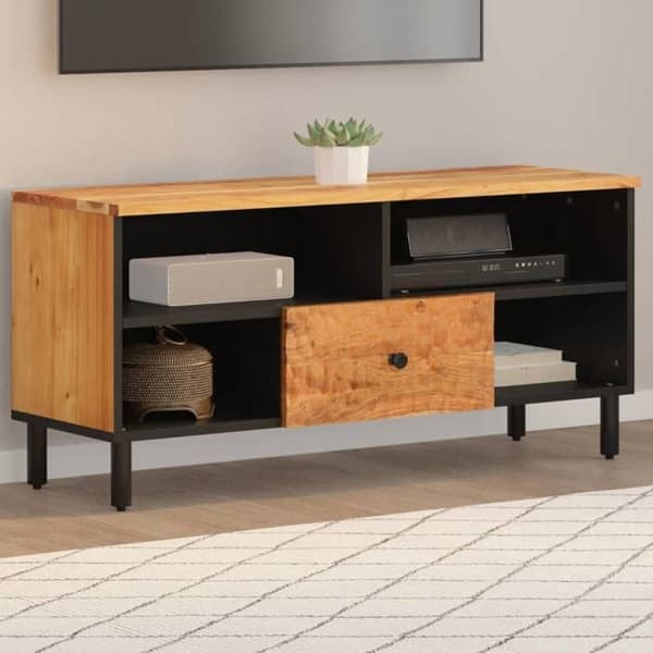 Maison Exclusive - TV-møbel 100x33x46 cm i solid akacietræ