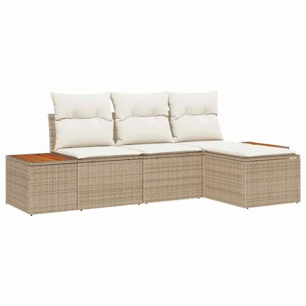 Trädgårdsmöbler - EXKLUSIVT HUS - Modulär - Beige - Poly rattan - UV-beständig beige
