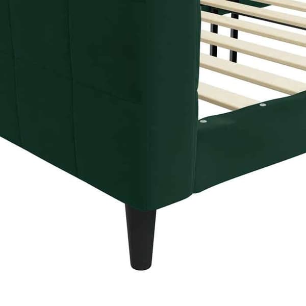 Maison Exclusive - Sängsoffa utan madrass mörkgrön 100x200 cm sammet Mörkgrön