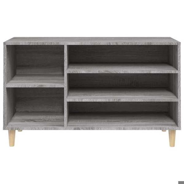 Maison Exclusive - Skoskåp Sonoma grå 102x36x60 cm Ingenjörsträ Grå