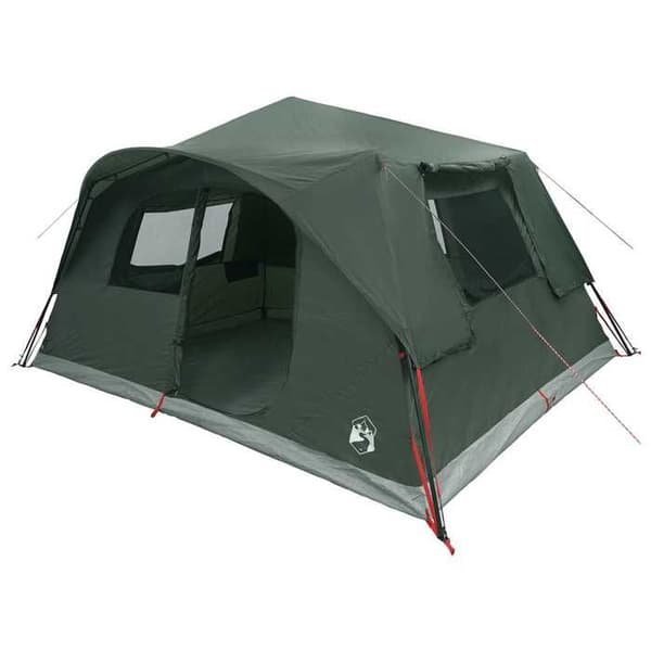Tält - EXKLUSIVT HUS - Snabbtält för 10 personer - Armégrön - Polyester & stål - Fällbart, snabb installation