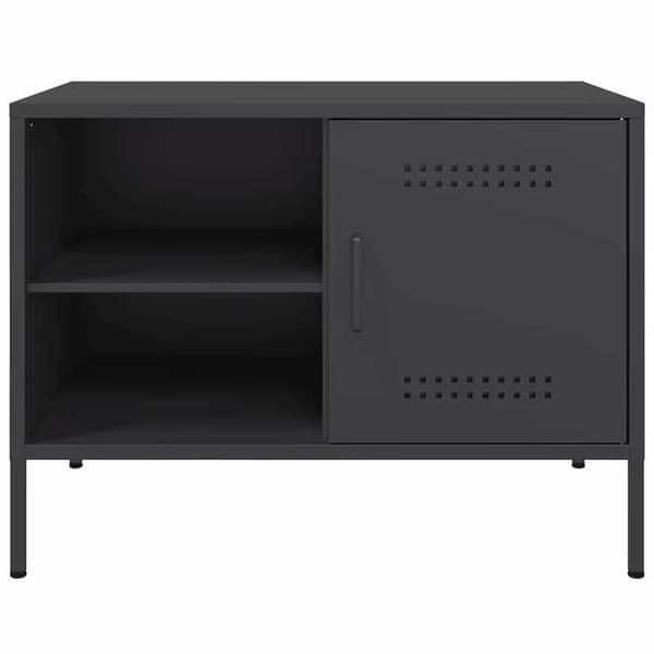 Maison Exclusive - Sort TV-møbel 68x39x50,5 cm stål Svart