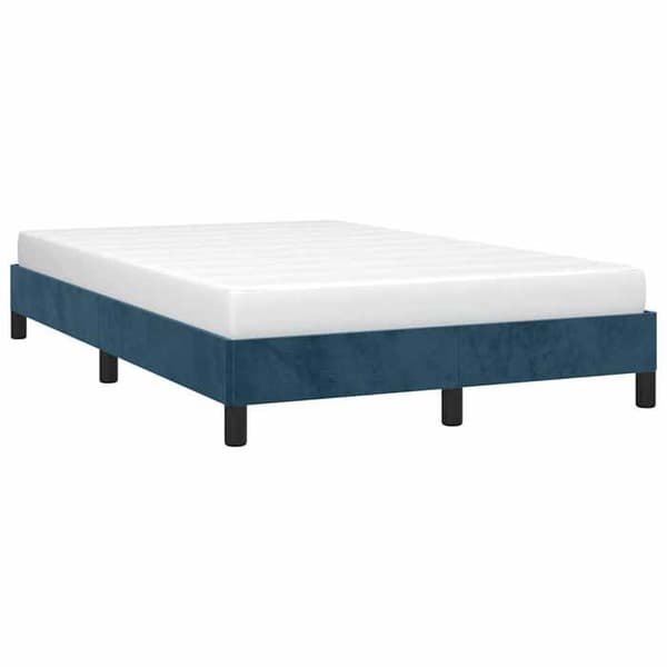 Maison Exclusive - Sängram utan madrass mörkblå 120x200 cm sammet