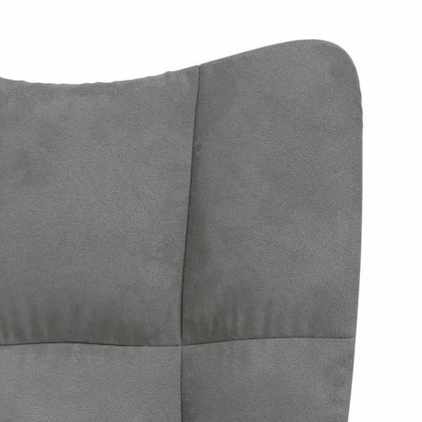 Maison Exclusive - Mörkgrå Velour Relaxstol