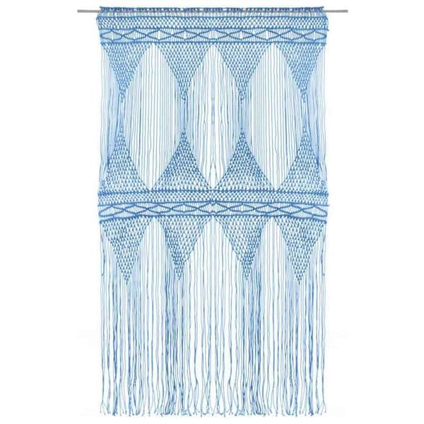 Maison Exclusive - Makrameekangas Sininen 140x240 cm Puuvilla
