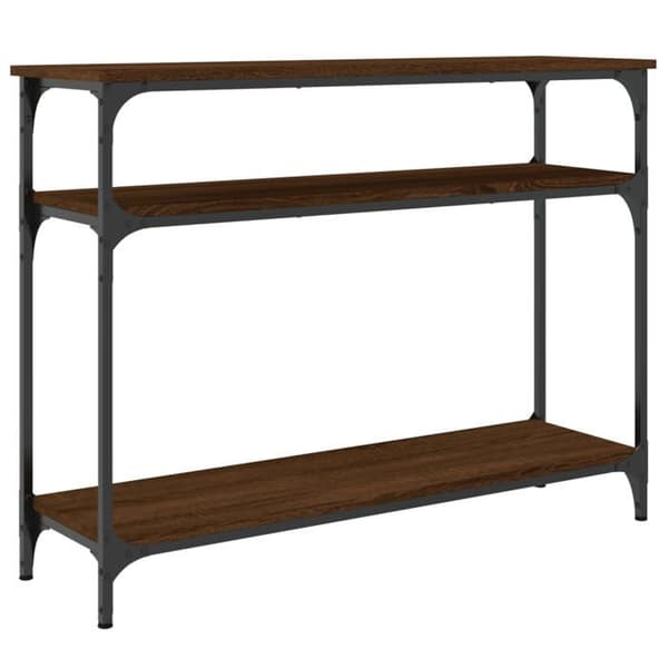 Maison Exclusive - Konsolbord i brunt egetræ 100x29x75 cm i ingeniørtræ