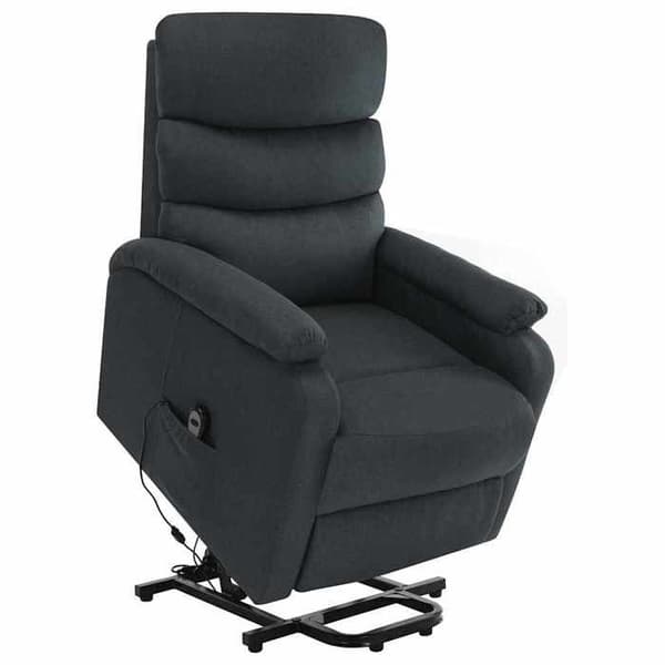 Maison Exclusive - Grått tyg lutande massagefåtölj Mörkgrå