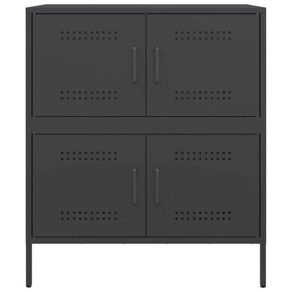 Maison Exclusive - Sort buffet 68x39x79 cm stål