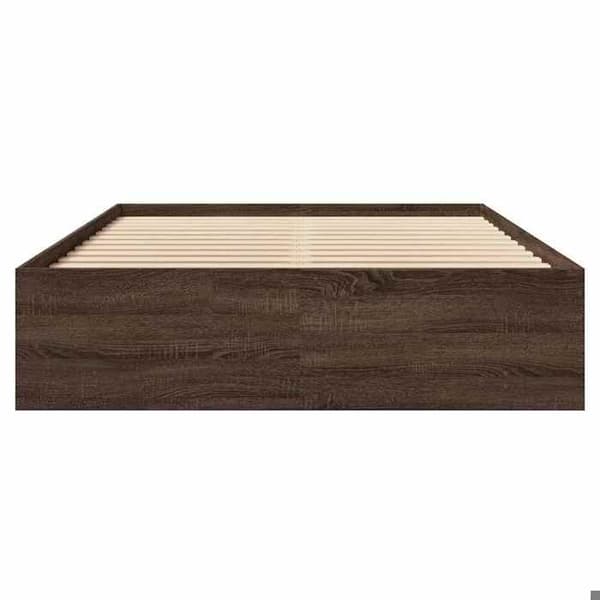Maison Exclusive - Sängram utan madrass ek brun 140x190 cm