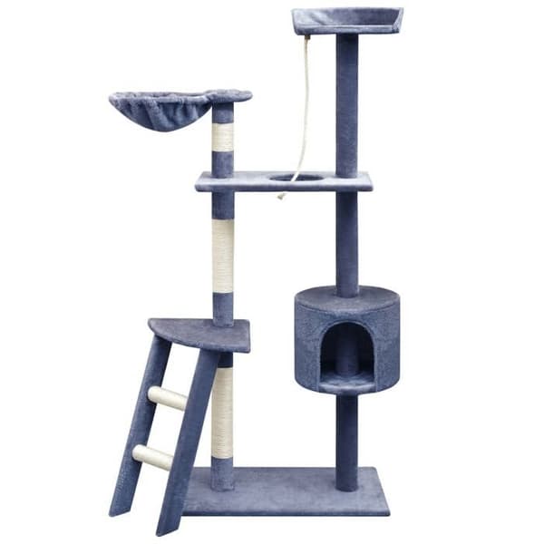 Maison Exclusive - Kattträd med sisal klösträningar 150 cm Mörkblå Mörkblå