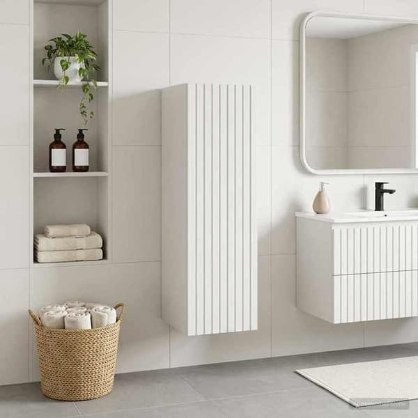 Maison Exclusive - Väggmonterat Badrumsskåp Vitt 33 x 34,5 x 60 cm Vit