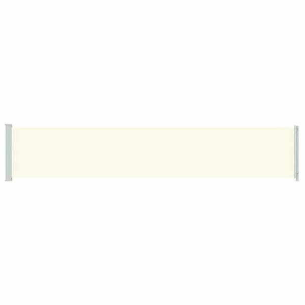 Maison Exclusive - Retractable side awning til patio 117x614 cm Creme