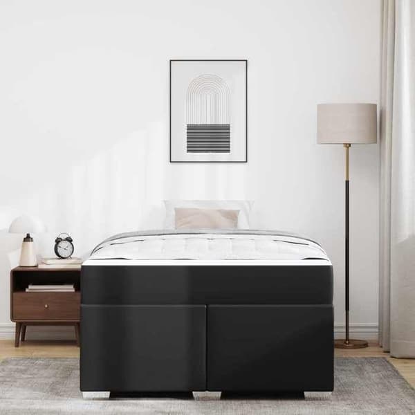 Maison Exclusive - Sängram Svart 120 x 200 cm PVC