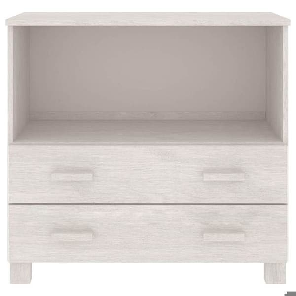 Maison Exclusive - Buffé HAMAR Vit 85x35x80 cm Massivt furu Vit