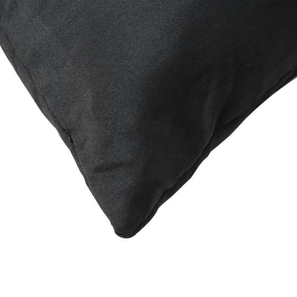 Sofa puder - EKSKLUSIV HUS - Sæt af 4 - 60 x 60 cm - Sort - Vandafvisende polyester Svart
