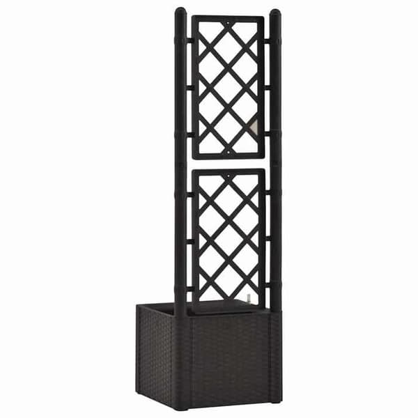 Maison Exclusive - Hævet havebed med trellis vandingssystem Anthracite