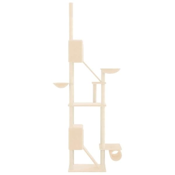 Maison Exclusive - Gulv-til-loft kattekradsetræ Creme 277-303 cm Grädde
