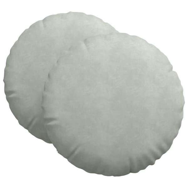 Sittkuddar - EXKLUSIVT HEM - Set om 2 - Ljusgrå - Sammet - Ø 40 x 13 cm Ljusgrått