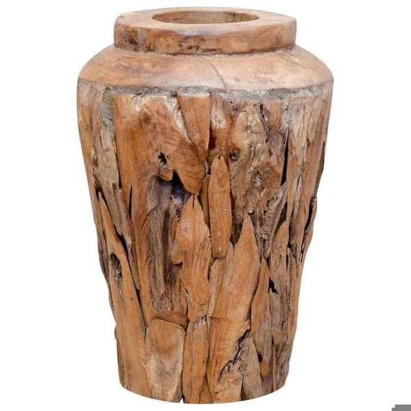 Maison Exclusive - Dekorationsvase 40 x 60 cm Solid teaktræ