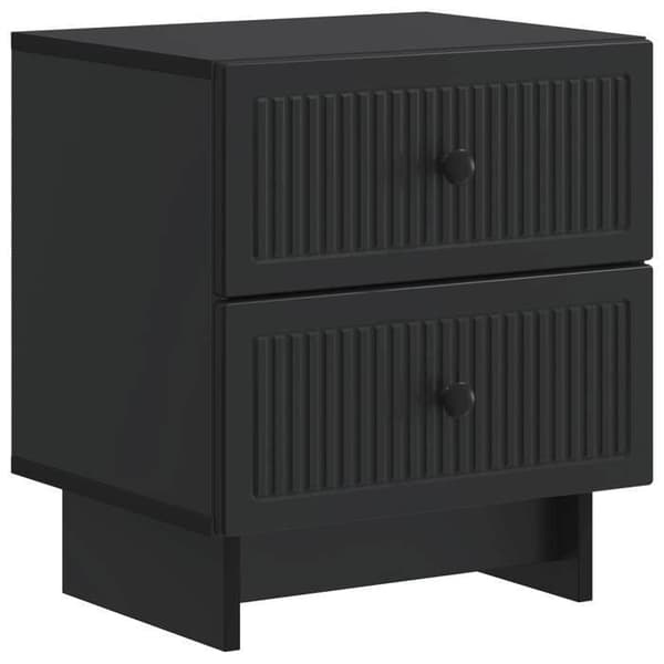 Maison Exclusive - Natbord 2 stk Sort 43 x 34,5 x 47,5 cm