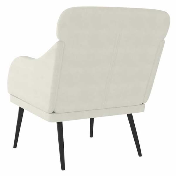 Maison Exclusive - Fåtölj Crème 63x76x80 cm Sammet