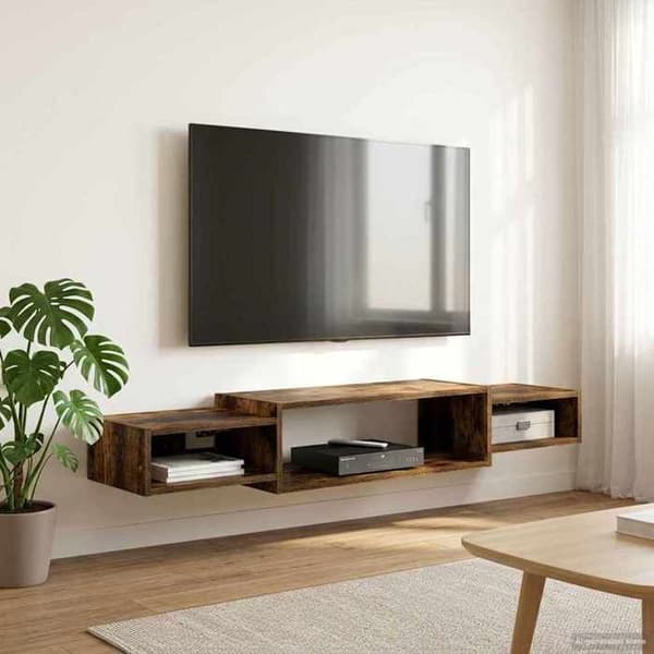 Exklusivt hus - Väggmonterad TV-möbel Väggmontering Rökek 140 x 28 x 21 cm