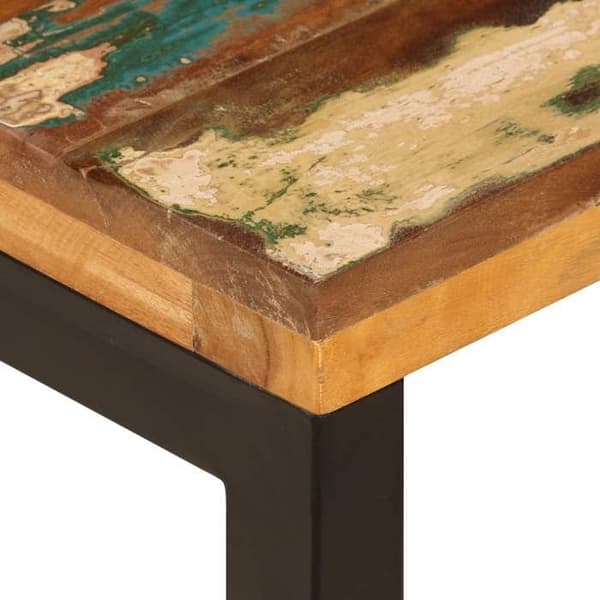 Maison Exclusive - Soffbord 100x50x35 cm av solid återvunnet trä och stål