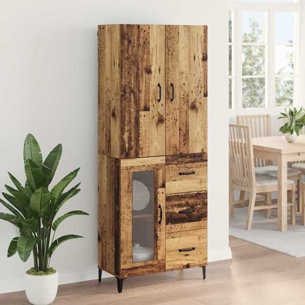 Väggmonterad hög möbel - EXKLUSIV HEM - Modell ej specificerad - Ingenjörsträ - Väggmontering - Modern design Monokrom palett