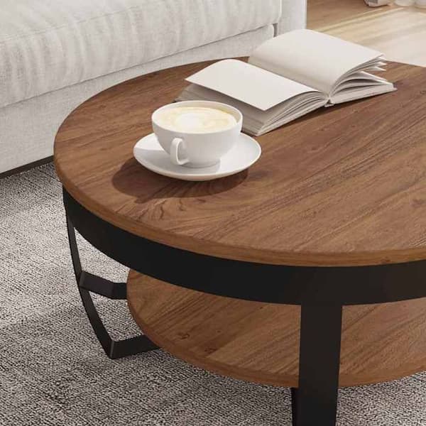 Maison Exclusive - Sofabord 65x65x32 cm Solid akacietræ kastanj