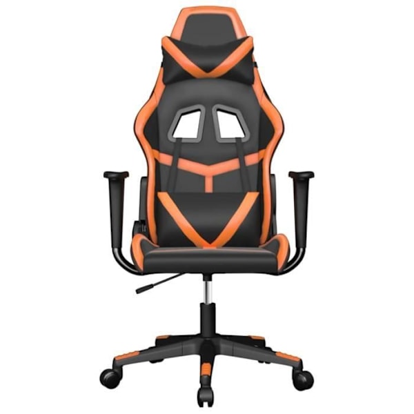 Massage-gamingstol Sort og orange kunstlæder118 [cm] Orange