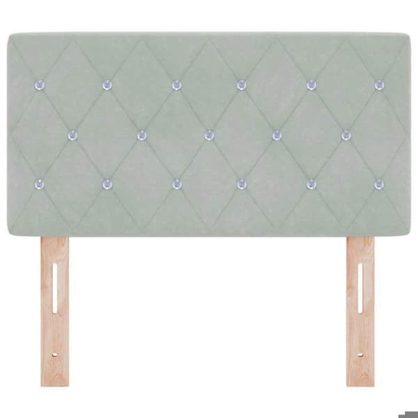 Maison Exclusive - Vaaleanharmaa pääty 80 cm Sametti