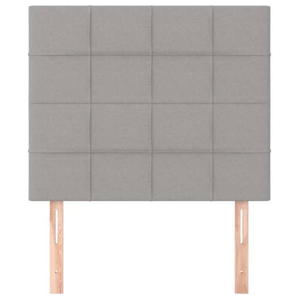 Maison Exclusive - Ljust grått huvudgavel 90x5x118/128 cm Tyg Ljusgrått