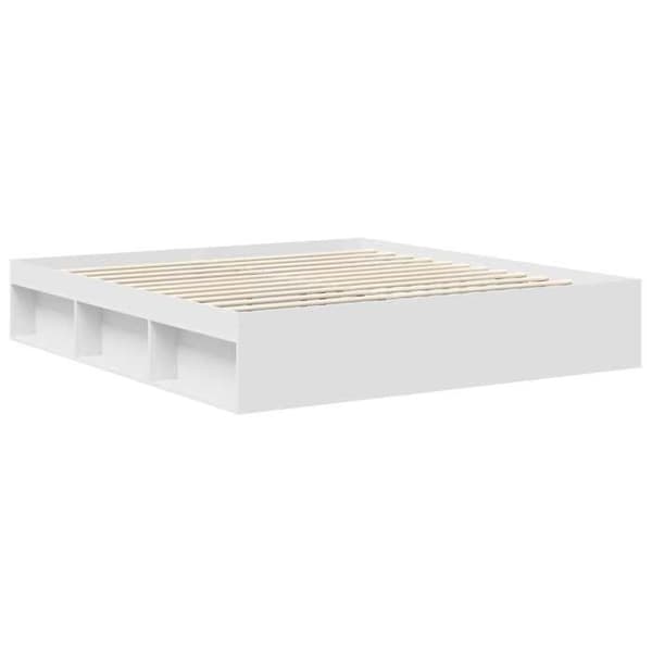 Maison Exclusive - Sengestel Hvid 180 x 200 cm Ingeniørtræ Vit