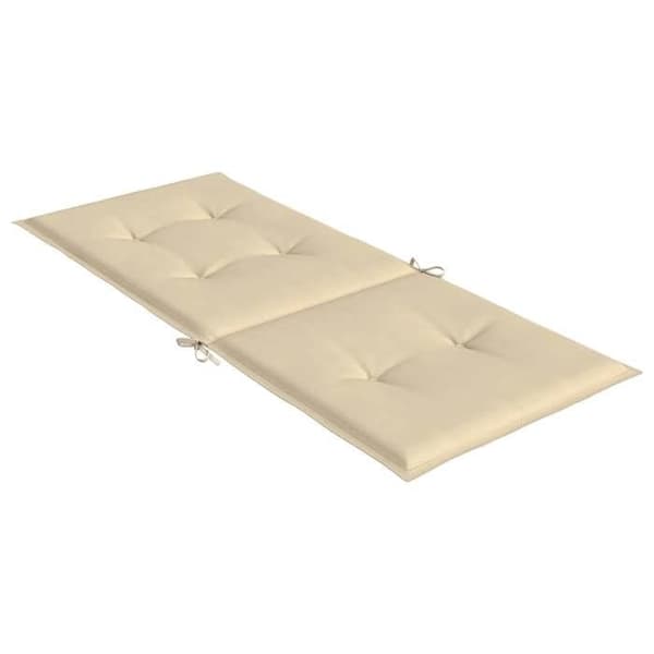 Stolepuder - EKSKLUSIV HUS - Høj ryg - Sæt af 4 - Beige - Vand/UV-resistent polyester beige