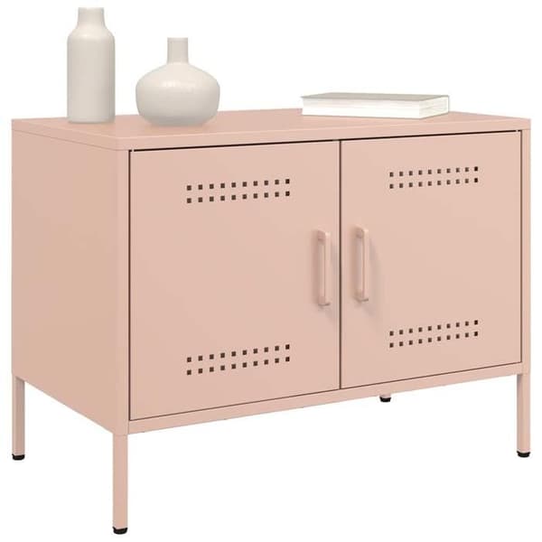 TV-møbel - MAISON EXCLUSIVE - 2 dele - Stål - Rosa - Industriel Ros
