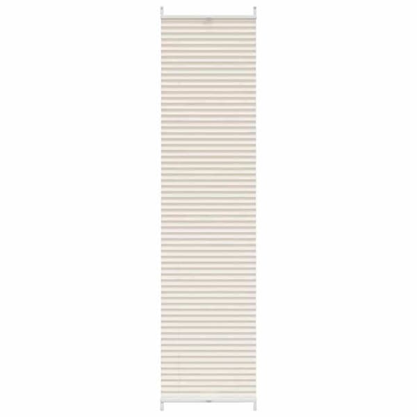 Butik plissé - Plissé - Creme - 40 x 200 cm - Montering uden boring Grädde