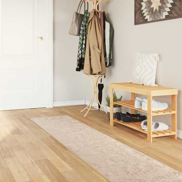 Maison Exclusive - Marsa Beige Matto 50 x 350 cm Polyesteri ja PVC