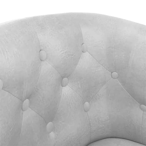 Maison Exclusive - Silverfärgad fåtölj i konstläder Silver