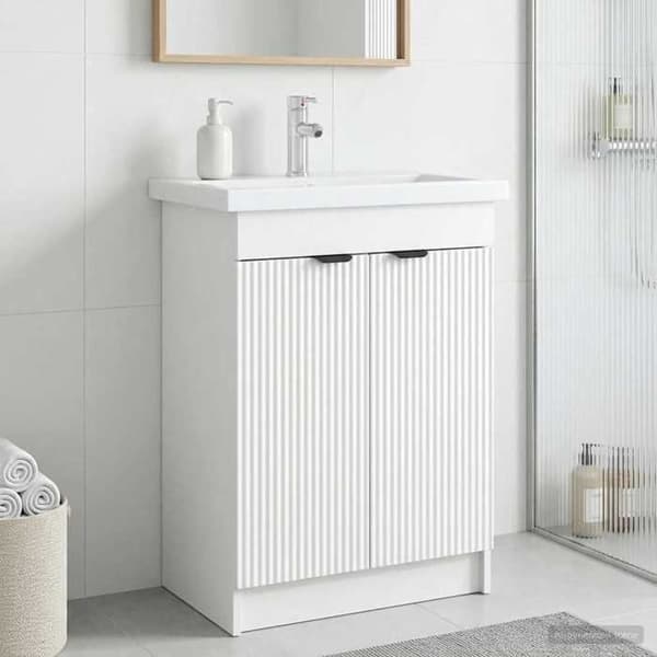 Maison Exclusive - Badeværelse underskab hvid 56 x 37,5 x 81 cm